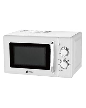 Artrom MM-720WML - Microondas retro, 700 W, color blanco
