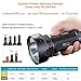 JETBeam T6 4350 Lumens 2016 Edition Brightest Flashlight, 4 Cree XPL LED, 750m Super Long Beam Distance, Waterproof Military Grade 18650 Portable Searchlight, 7 Modes with Strobe SOS, Beacon Signal