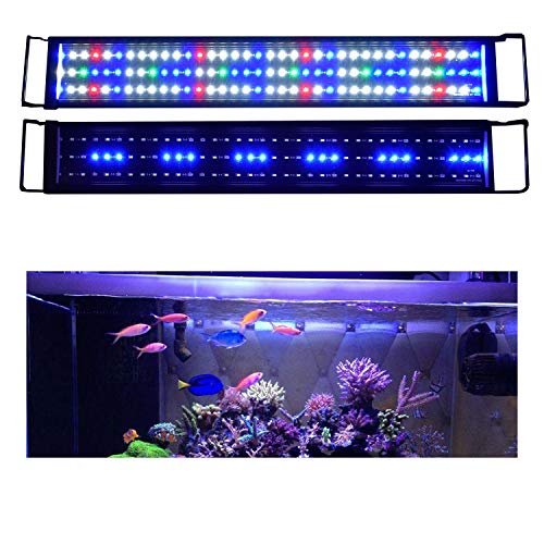 KZKR Aquarium Hood Lighting LED Fish Tank Light 2484 inch Lamp for