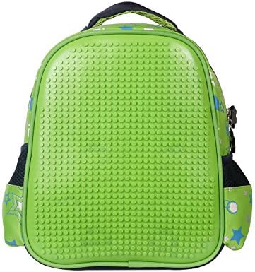 Children's Backpack Pixel Unisex School Bag (Green)
