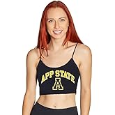 Lojobands Women's Tailgate Outfit College Spaghetti Tank Top Crop Top Made in USA One Size Fits Most