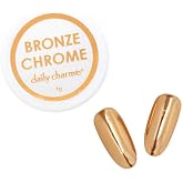 Daily Chrome Mirror Chrome Nail Powder 1g, Metallic Nail Art Dip Powder, Mirror Effect Manicure Chrome Powder, Home DIY/Nail Salon Manicure (Bronze)