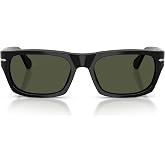 Persol Unisex Po3398s Rectangular Sunglasses