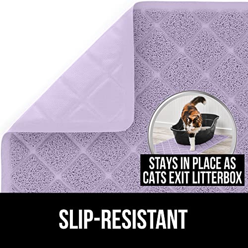 Gorilla Grip Thick Cat Litter Trapping Mat, 30x18, Less Waste, Traps