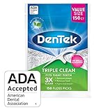 DenTek Triple Clean Floss Picks, 150 Count