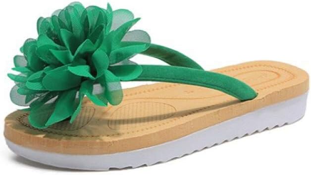 big flower flip flops