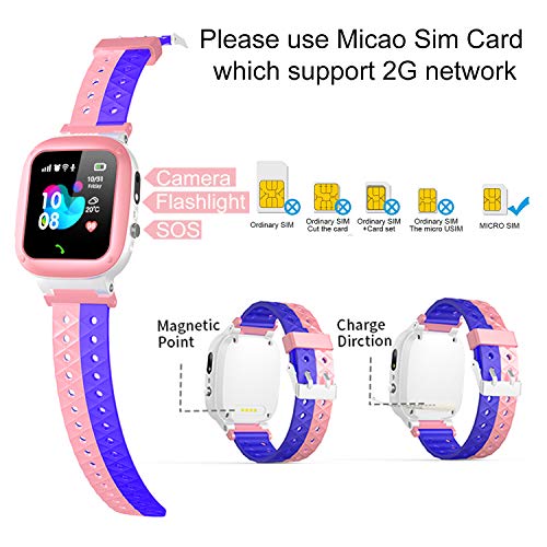 Kids smartwatch waterproof with LBS/GPS tracker smart watch phone 3-12 SOS camera for boys girls Christmas gifts game watches