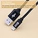 Lightning Cable 3 Pack 3FT Iophi iPhone Charging to USB Nylon Braided 2.4A High Speed Heavy Duty Aluminum Connector Charge Sync Cable for iPhone 7 / 7 Plus / 6 / 6s / 5 5s 5c SE / iPad / iPod - BLACK