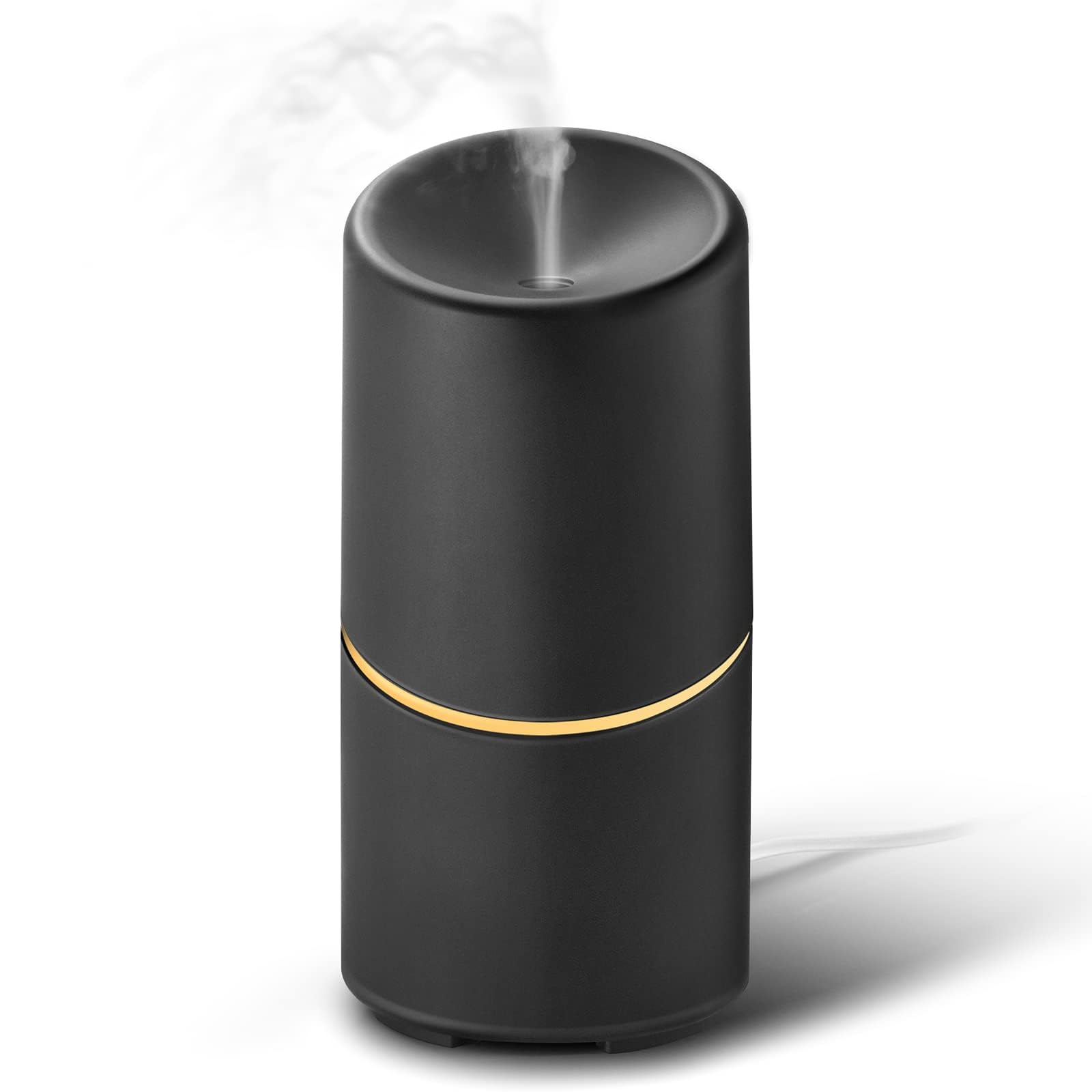 Photo 1 of Wanlola Essential Oil Diffuser, 200ml Black Aromatherapy Diffuser for Home, Cool Mist Humidifier Diffuser with Timer Setting & Soft Light for Room Office Travel