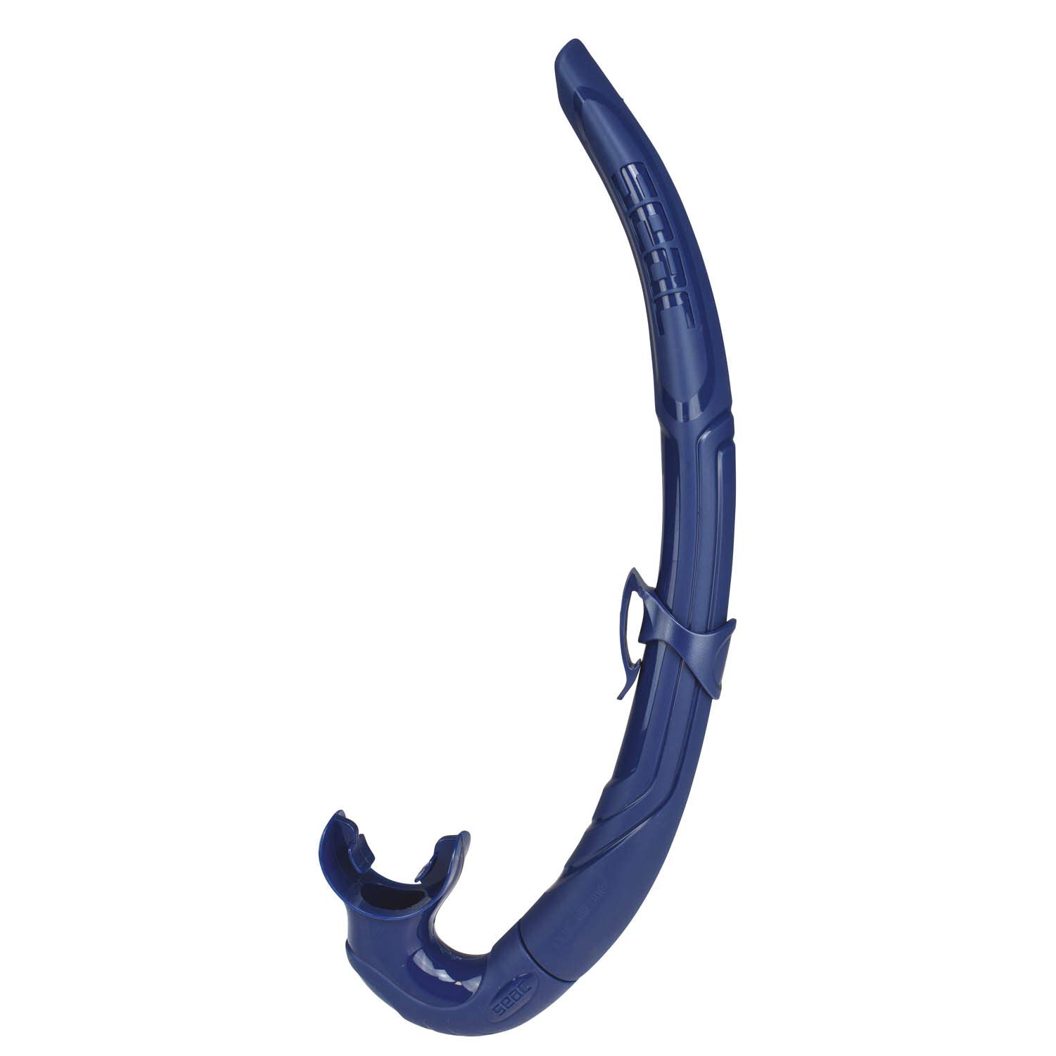 SEAC Liquid, Flexible Snorkel for Spearfishing and Freediving, Silicone, Blue