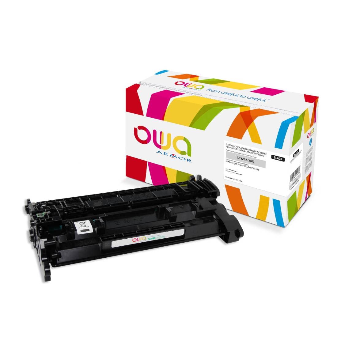Armor Laser Toner k15871ow 9000pages Black Laser Toner Cartridge – Toner Cartridge, Laser, Laser Toner, Hp Lj Pro M402, cf226x, One Piece (S) (Black)
