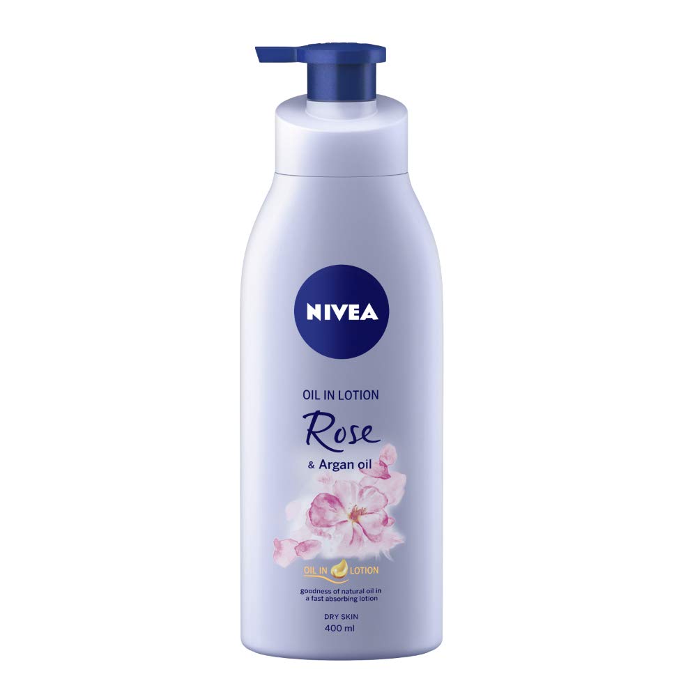 Buy NIVEA Body Lotion, Oil in Lotion Rose & Argan Oil, For Dry Skin