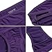 Ekouaer Brief Panties Womens Full Coverage Side String Bikini Hispter,Black/Purple/Light Purple (3 Pack),X-Large