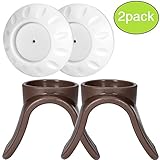 Baby Banister Walk Through Gate Pads Adapter Kit For Stairs & Safety Gates, Saver Cups Guard Trim for Safety Pressure Gate, Including 2 Adapters And 2 Pads Fit Regalo Gate By Vicsou