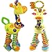 FOREAST Kids Handbells Rattles Toy Baby Soft Plush Toys Developmental Infant Birthday Present … (Yellow)