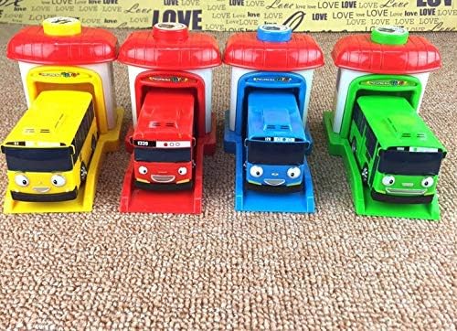 Diecasts & Toy Vehicles - [Funny] 4pcs/Set Scale Model Tayo The Little Bus Children Miniature Bus Baby oyuncak Garage tayo Bus Ejection Impact car Vehicle - by HUKAZ - 1 PCs