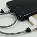 Cambond Short iPhone 8 8 Plus 7 7 Plus 6 6s 5 5s 5c Charger Lightning Cable Charger Cord 1ft - Silver