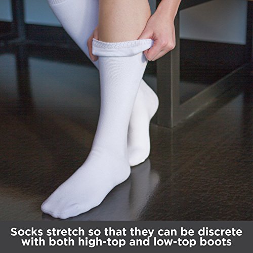 BraceAbility Replacement Sock Liner for Orthopedic Walking Boots Medical Tube Socks to wear