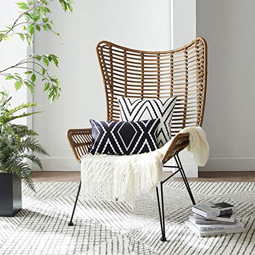 Nestinco Set of 2 White Pillow Covers 20 x 20 inches Boho Aztec