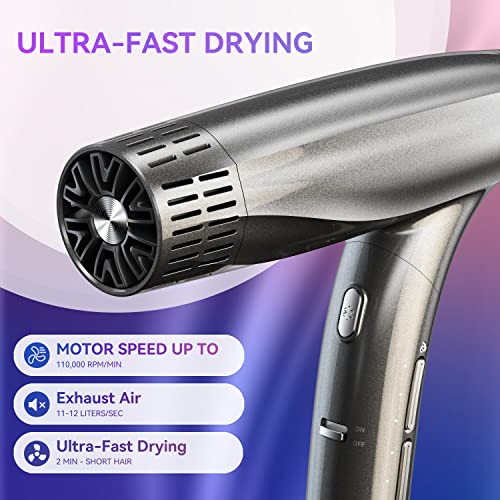 LASRZ Foldable Salon Plasma Hair Blow Dryer Professional Fast Drying