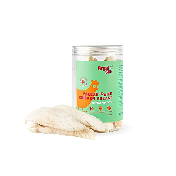 ARYA SIT! – FREEZE-DRIED SINGLE INGREDIENT TREATS (CHICKEN BREAST) FOR DOGS AND CATS – LEAN PROTEIN · GRAIN‑FREE & LOW‑CALORIE · GREAT FOR SENSITIVE TUMMIES & WEIGHT CONTROL