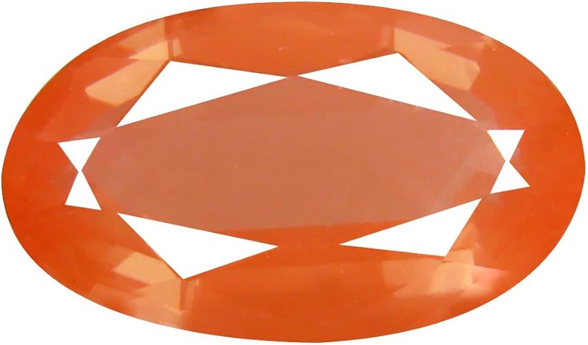 Deluxe Gems Gemas 8,64 CT Corte Ovalado (18 x 10 mm) Color Naranja Rojo