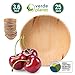 Verde Planet - Disposable Palm Leaf Bowls - Stylish Substitutes for Traditional Dinnerware - Serving Platter for Spring Weddings Birthday Camping Catering Events - 3.6