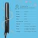 Huachi Steam Hair Straightener Flat Iron Ceramic Tourmaline Plates, Salon Hair Iron Dual Voltage Travel 2 in 1 Straightening Iron with Adjustable Temperature, 1- inch, Black