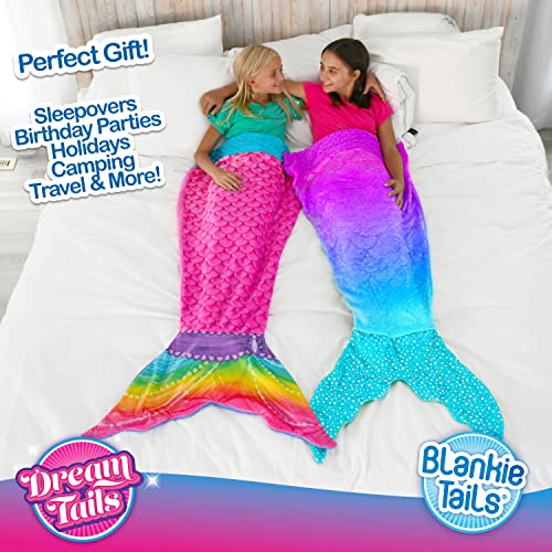 Blankie Tails Rainbow Mermaid Shimmers Wearable Blanket, Machine