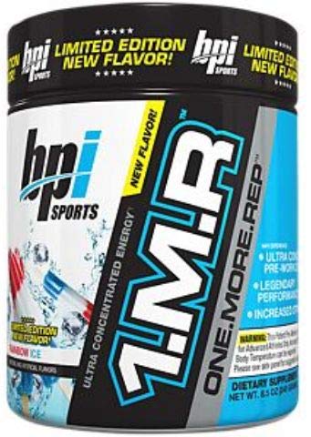 BPI Sports 1.M.R Strength Series Pre-Workout Muscle Builder, Rainbow Ice, 8.8 Ounce