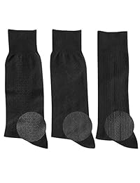 Calcetines para hombre Feetalk Calcetines de vestir negros ricos en algodón premium para negocios y casuales Calcetines grandes y altos de 10 paquetes