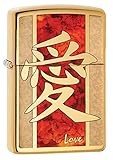 Zippo Chinese Love Fusion High Polish Brass Pocket Lighter