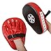Xgeek174; 2PCS Punch Mitts Boxing Focus Training Pads for Children Kids Men Women Karate Muay Thai (BlackRed)