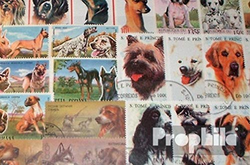 Prophila Collection Motives 100 various Dogs stamps (Stamps for collectors) Dogs/wolves/hyenas