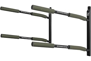 SPAREHAND 2 SUP Wall Mount Rack - Heavy Duty Aluminum 27″ Long Arms with 100 lb. Weight Capacity - Wall Hanger Rack for Holds 2 Surfboards or SUP PaddleBoards - Ideal for Home & Garage Display - Black