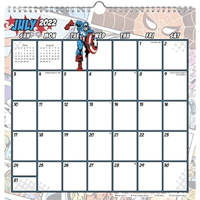 2022-2023 Marvel Comics Academic Spiral Wall | Ubuy Nepal