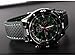 Fanmis GT Racer Sport Watch Military Pilot Aviator Army Style Black Silicone Green Men's Watches