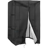 Safipotts Squat Rack Cover, Waterproof Outdoor Gym Equipment Covers with Zipper for Squat Rack/Weight Lifting Rack/Home Gym Workout Equipment