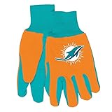 Miami Dolphins Two Tone Gloves