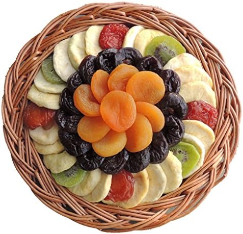Crafted Kosher Apricot Flower Certified Kosher Dried Fruit Premium Gift Tray Medium 14 oz 1 Pack