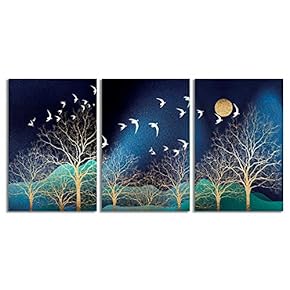NWT Canvas Wall Art Abstract Forests Painting Artwork...