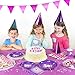 UNICORN BIRTHDAY PARTY SUPPLIES by The Party Emporium - Pink + Purple Themed Tableware ECO FRIENDLY Paper Plates - Cups - Napkins - Wooden Cutlery - Paper Straws - Serves 16 Guests - FREE BONUS Fun Unicorn Name Game
