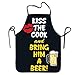 YISHOW liubajsdj-Custom Housewife Kiss The Cook And Bring Him A Beer Cooking Aprons, Funny Fashion Chef Apron Applies To Men And Women