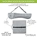ComfySure Memory Foam Back Cushion - Lumbar Support Backrest Pillow with Dual Adjustable Straps - Soft and Comfortable - Relieves Lower Back Pain and Pressure