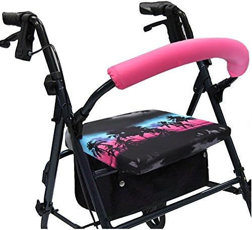 Crutcheze Beach Reflection Rollator Walker Seat and Backrest Covers Designer Fashion Accessories Made in USA