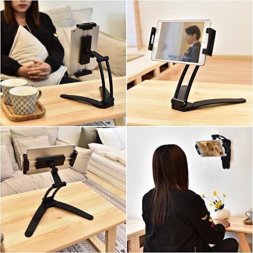 2 in 1 Wall Mount Tablet Holder Kitchen Desktop Stand for 4.7