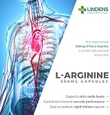 Lindens L-Arginine 500mg 90 Capsules UK Made Nitric Oxide Supports Vascular view 6