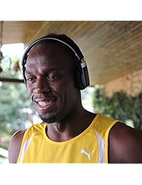 Gibson Trainer Sport auriculares diseñado con Usain Bolt Negro