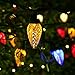 Brizled Faceted C9 Christmas Lights, 16ft 25 LED Mini Lights Set, Connectable 120V UL Certified Christmas String Lights Indoor Outdoor for Xmas Tree, Patio, Porch and Holiday Decorations, Colored