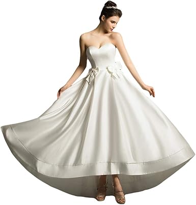 strapless satin bridal gowns